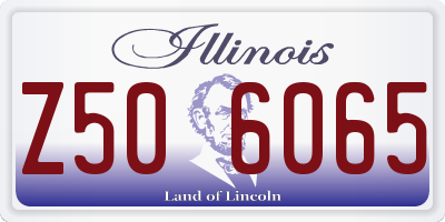 IL license plate Z506065