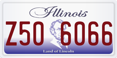 IL license plate Z506066