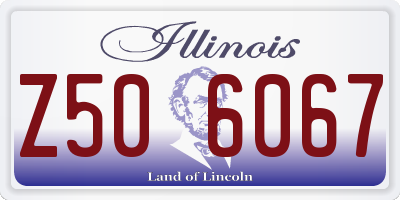 IL license plate Z506067