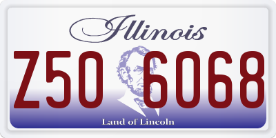 IL license plate Z506068