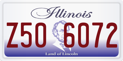 IL license plate Z506072