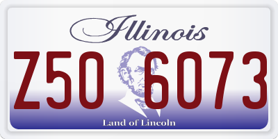 IL license plate Z506073