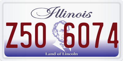 IL license plate Z506074