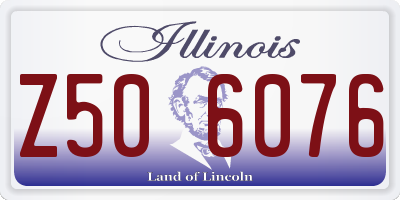 IL license plate Z506076