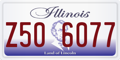 IL license plate Z506077