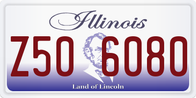 IL license plate Z506080