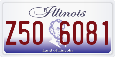 IL license plate Z506081