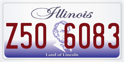 IL license plate Z506083