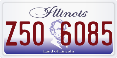 IL license plate Z506085