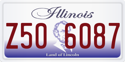 IL license plate Z506087