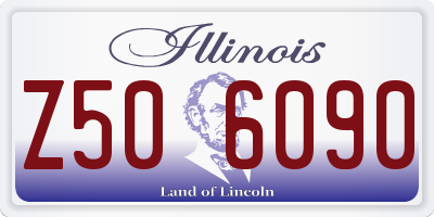 IL license plate Z506090