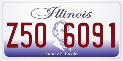 IL license plate Z506091