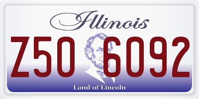 IL license plate Z506092