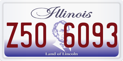 IL license plate Z506093
