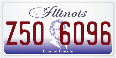 IL license plate Z506096
