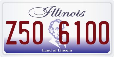IL license plate Z506100
