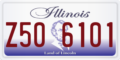 IL license plate Z506101