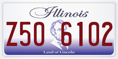 IL license plate Z506102