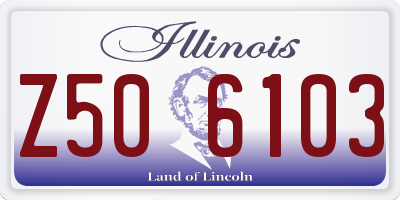 IL license plate Z506103