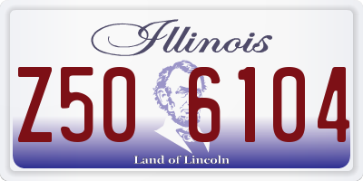 IL license plate Z506104