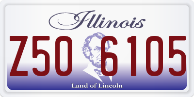 IL license plate Z506105