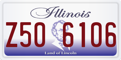 IL license plate Z506106