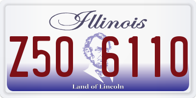 IL license plate Z506110