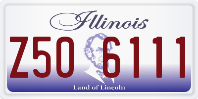 IL license plate Z506111