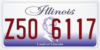 IL license plate Z506117