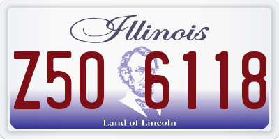 IL license plate Z506118