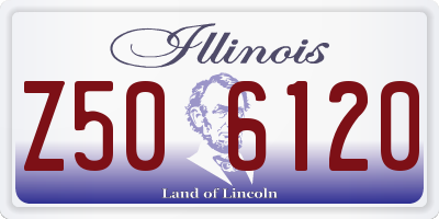 IL license plate Z506120