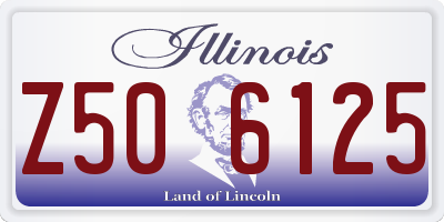 IL license plate Z506125