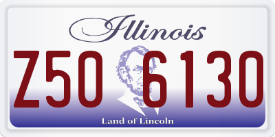 IL license plate Z506130