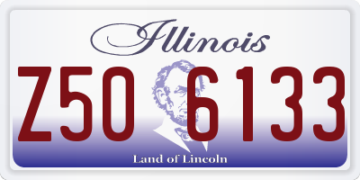 IL license plate Z506133
