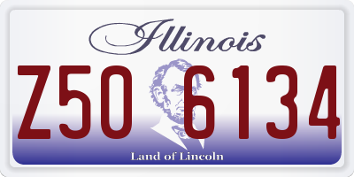 IL license plate Z506134
