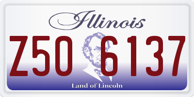 IL license plate Z506137