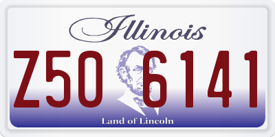IL license plate Z506141