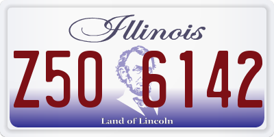 IL license plate Z506142