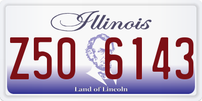 IL license plate Z506143