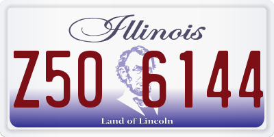 IL license plate Z506144
