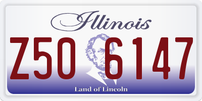 IL license plate Z506147