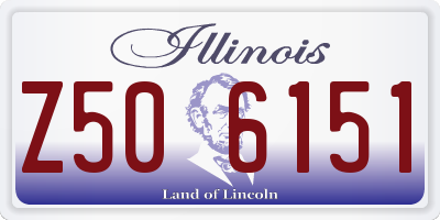 IL license plate Z506151