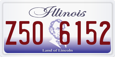 IL license plate Z506152