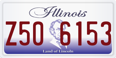 IL license plate Z506153