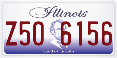 IL license plate Z506156