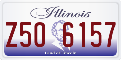 IL license plate Z506157