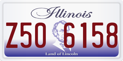 IL license plate Z506158