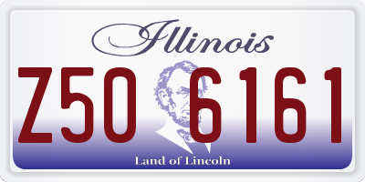 IL license plate Z506161