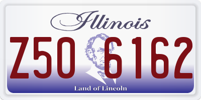IL license plate Z506162