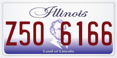 IL license plate Z506166